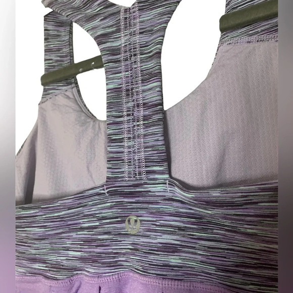 Lululemon Power Dance Tank in Space Dye Lilac - Picture 9 of 11